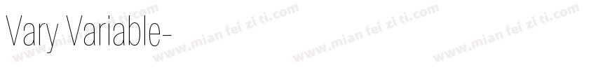 Vary Variable字体转换